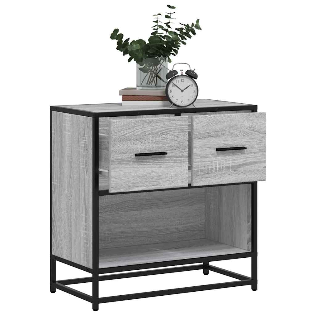 Noptiera Din 60X31X60 Cm Lemn Prelucrat Si Metal