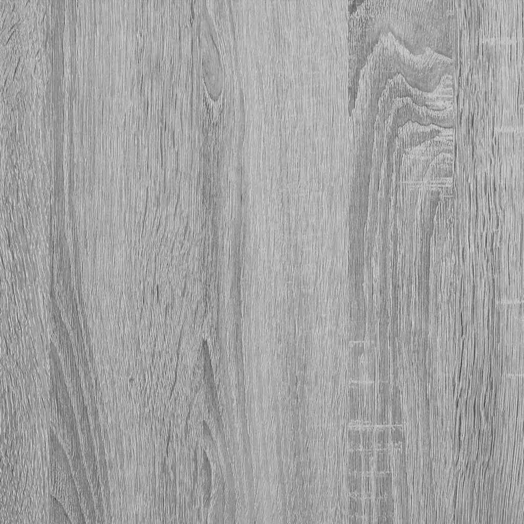 Noptiere 2 Buc Gri Sonoma 40X31X50 Cm Lemn Prelucrat Și Metal
