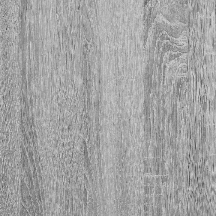 Noptiere 2 Buc Gri Sonoma 40X31X50 Cm Lemn Prelucrat Și Metal