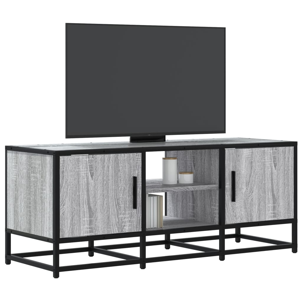 Dulap Tv, Stejar Maro, 160X35X41 Cm, Lemn Prelucrat Și Metal