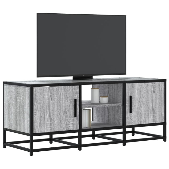 Dulap Tv, Stejar Maro, 160X35X41 Cm, Lemn Prelucrat Și Metal