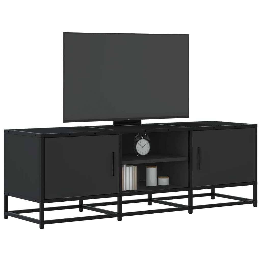 Dulap Tv, Stejar Maro, 160X35X41 Cm, Lemn Prelucrat Și Metal