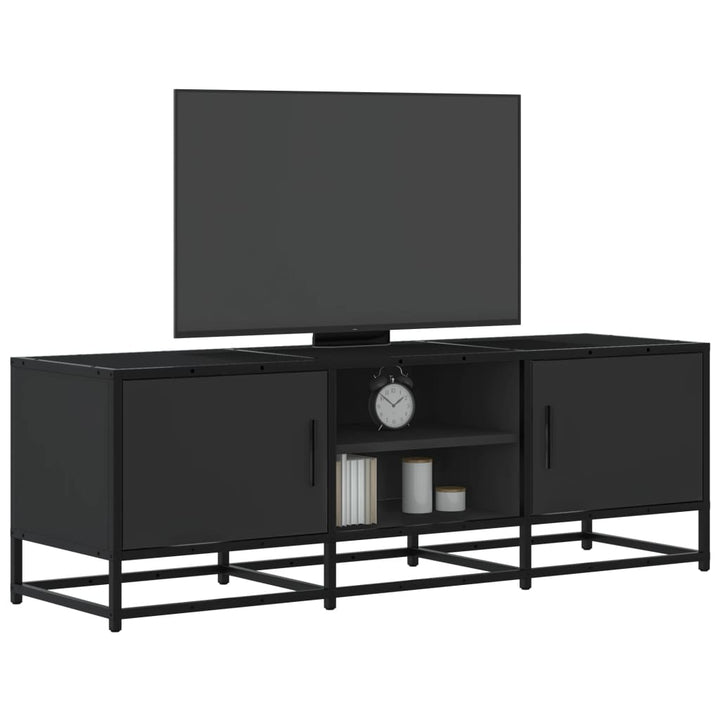 Dulap Tv, Stejar Maro, 160X35X41 Cm, Lemn Prelucrat Și Metal