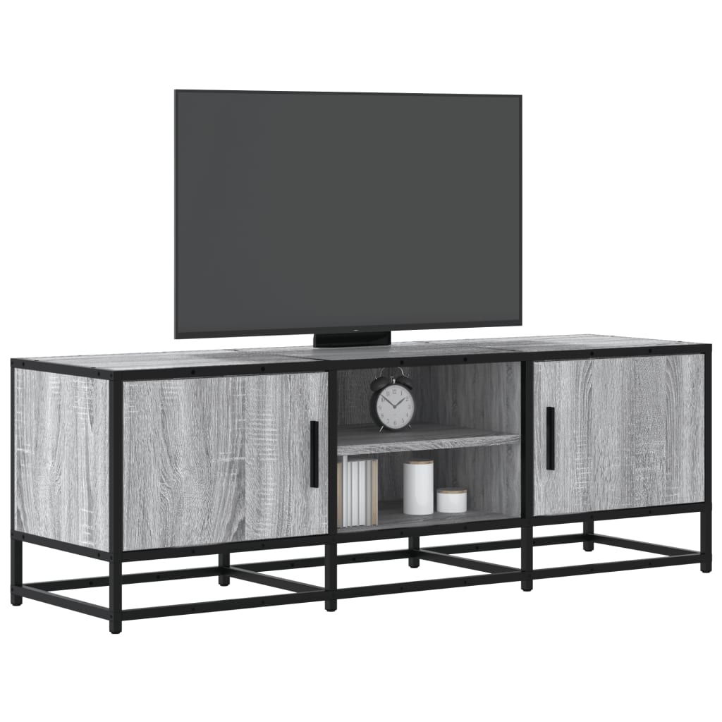Dulap Tv, Stejar Maro, 160X35X41 Cm, Lemn Prelucrat Și Metal