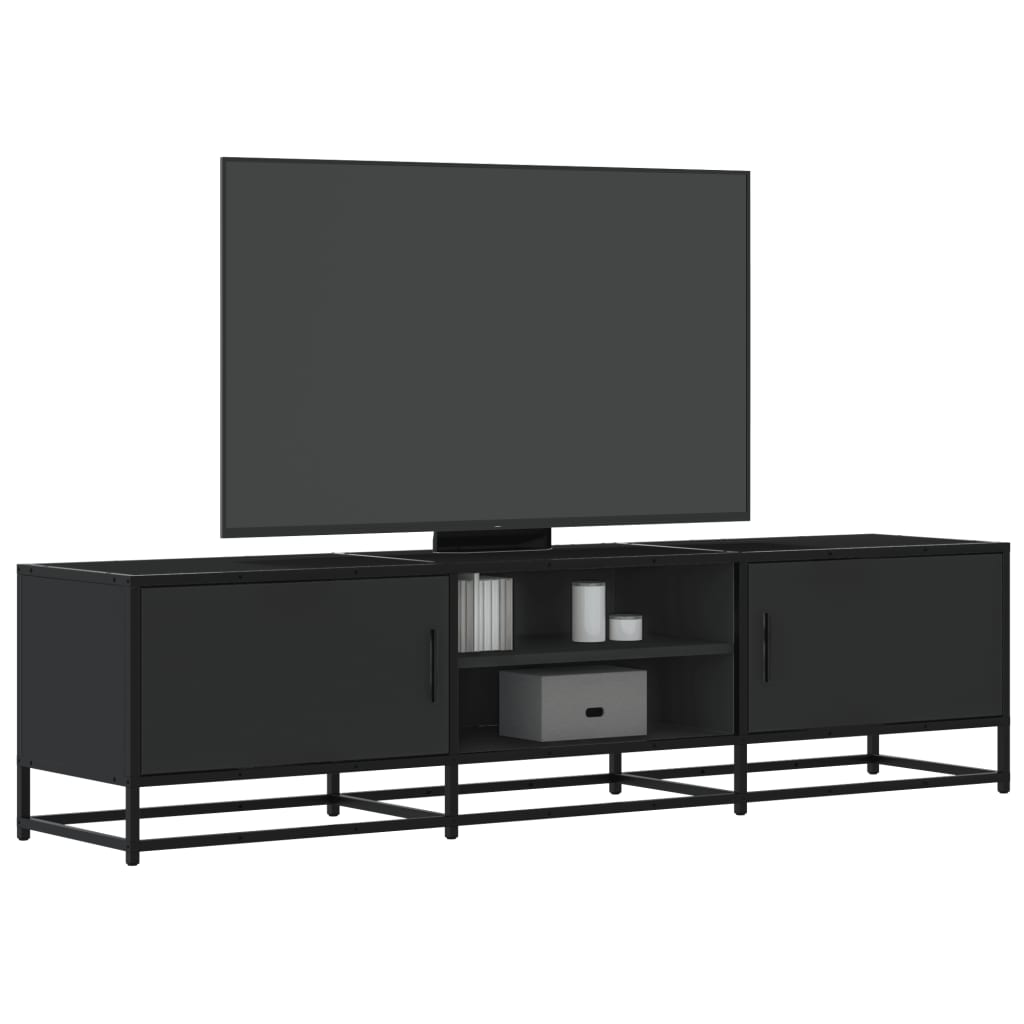 Dulap Tv, Stejar Maro, 160X35X41 Cm, Lemn Prelucrat Și Metal