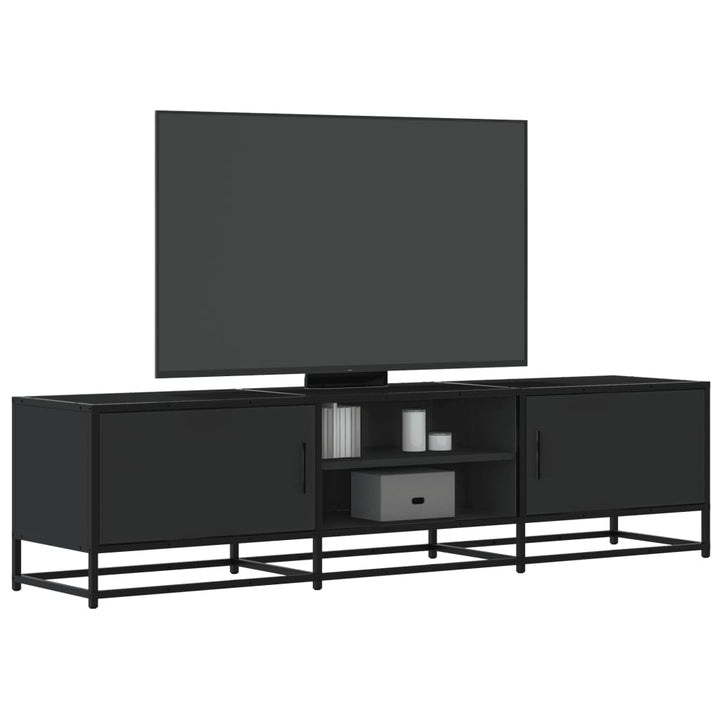 Dulap Tv, Stejar Maro, 160X35X41 Cm, Lemn Prelucrat Și Metal