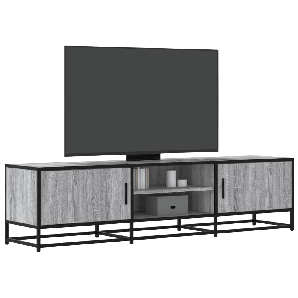 Dulap Tv, Stejar Maro, 160X35X41 Cm, Lemn Prelucrat Și Metal