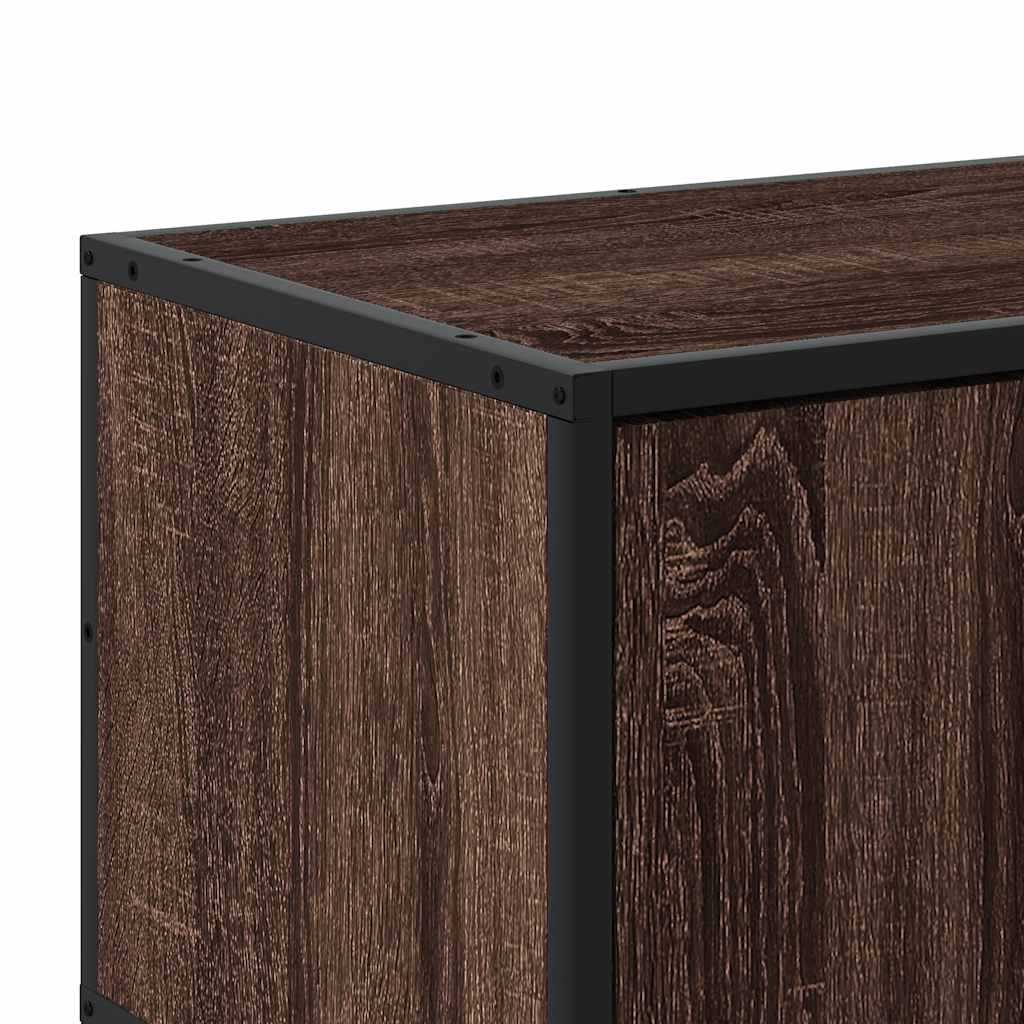 Dulap Tv, Stejar Maro, 160X35X41 Cm, Lemn Prelucrat Și Metal