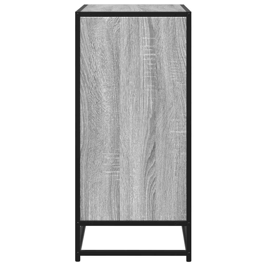 Dulap, Gri Sonoma, 68X35X76 Cm, Lemn Prelucrat Și Metal