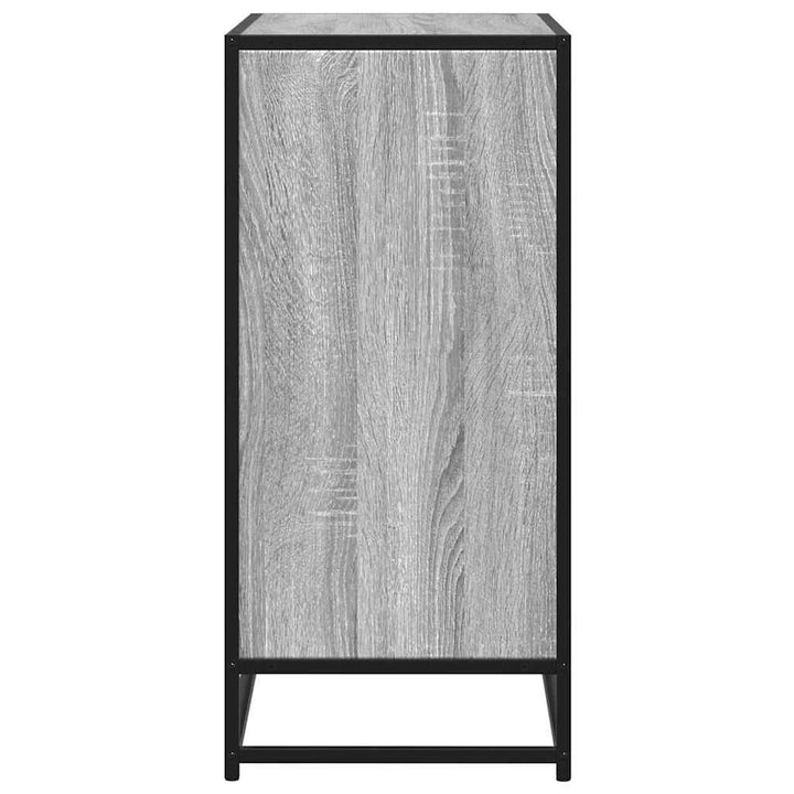 Dulap, Gri Sonoma, 68X35X76 Cm, Lemn Prelucrat Și Metal