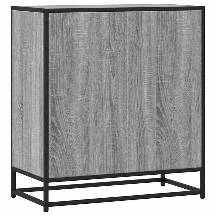 Dulap, Gri Sonoma, 68X35X76 Cm, Lemn Prelucrat Și Metal