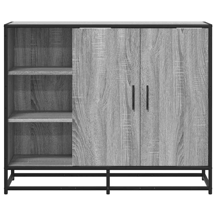 Dulap, Gri Sonoma, 92X35X76 Cm, Lemn Prelucrat