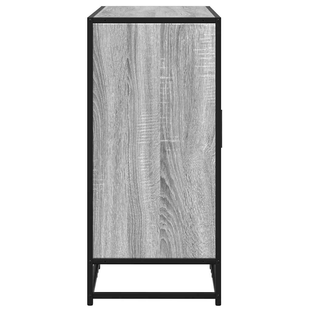 Dulap, Gri Sonoma, 92X35X76 Cm, Lemn Prelucrat