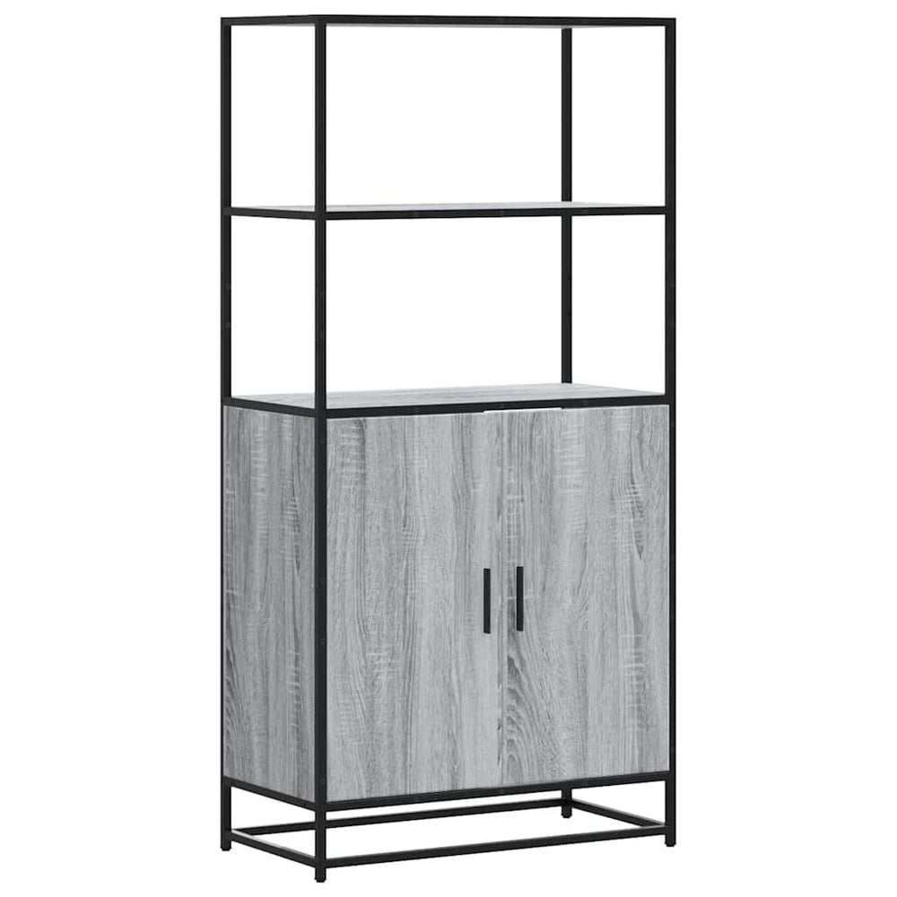 Dulap Nalt Gri Sonoma 68X35X139 Cm Lemn Prelucrat