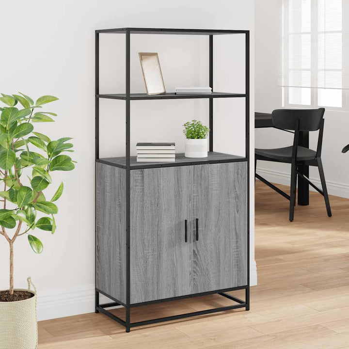 Dulap Nalt Gri Sonoma 68X35X139 Cm Lemn Prelucrat
