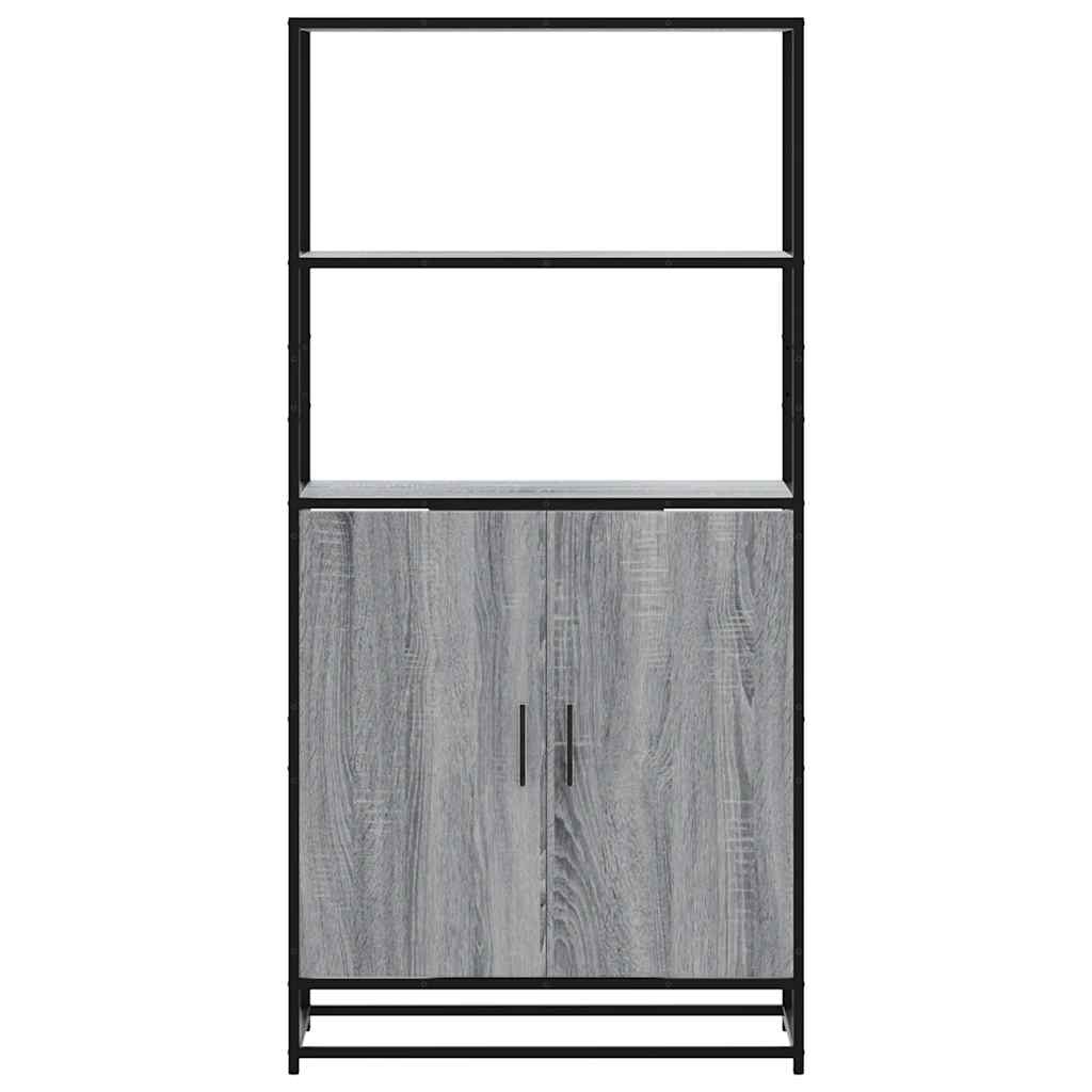 Dulap Nalt Gri Sonoma 68X35X139 Cm Lemn Prelucrat