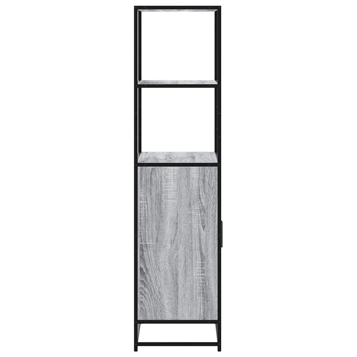 Dulap Nalt Gri Sonoma 68X35X139 Cm Lemn Prelucrat