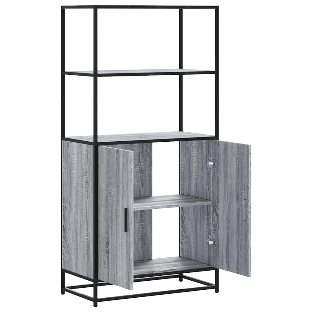 Dulap Nalt Gri Sonoma 68X35X139 Cm Lemn Prelucrat