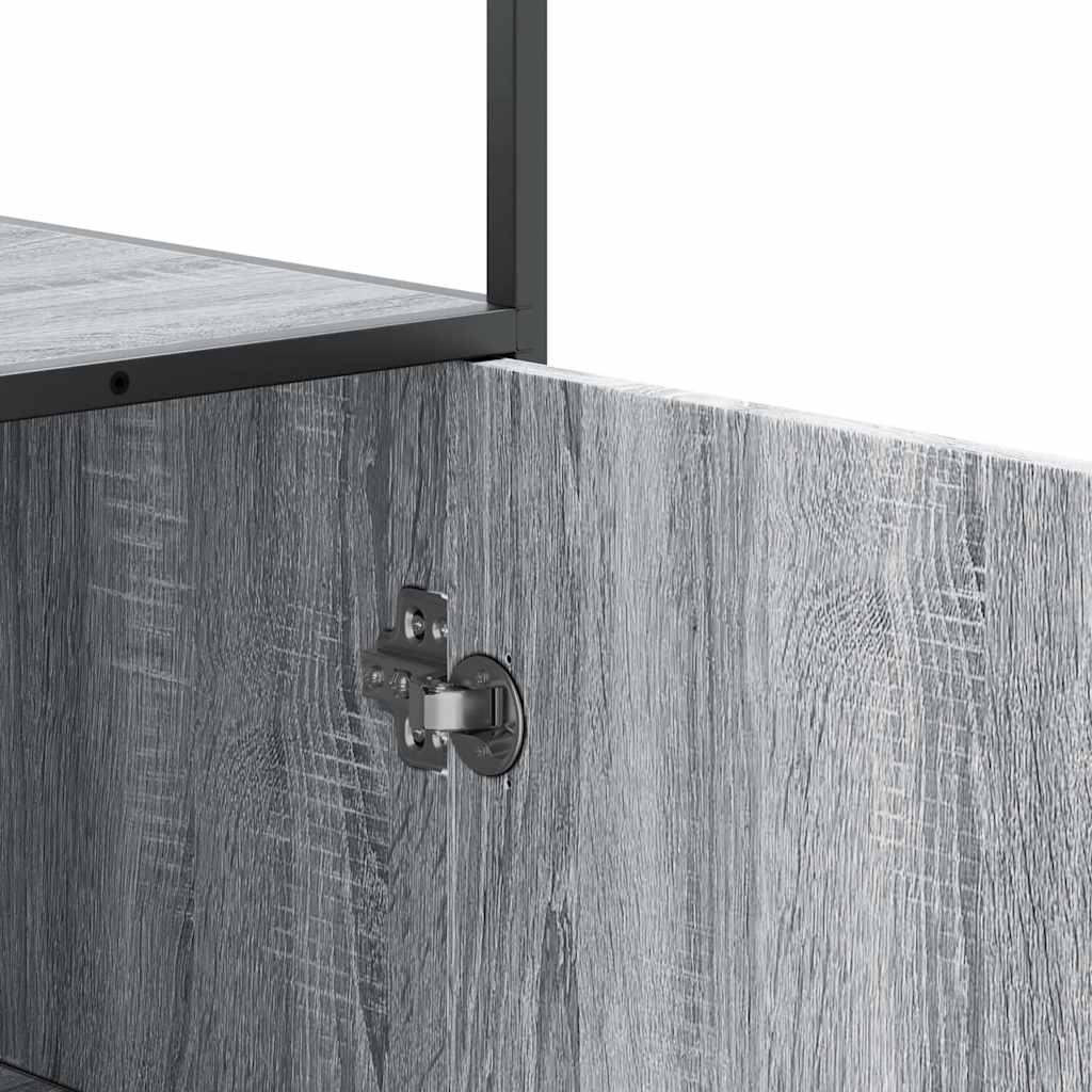Dulap Nalt Gri Sonoma 68X35X139 Cm Lemn Prelucrat