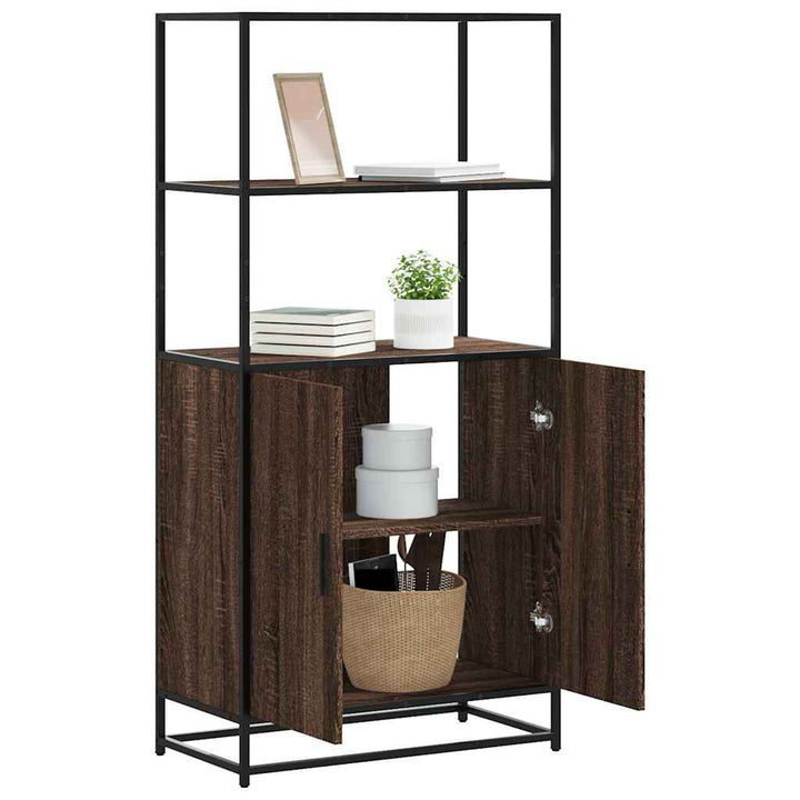 Dulap Nalt Gri Sonoma 68X35X139 Cm Lemn Prelucrat