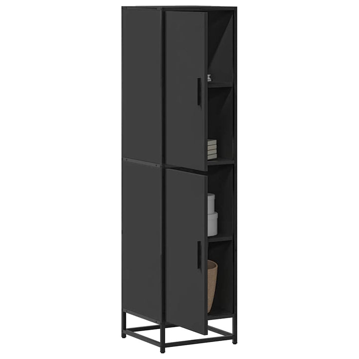 Dulapuru 35,5X35X139 Cm Lemn Și Metal Prelucrat