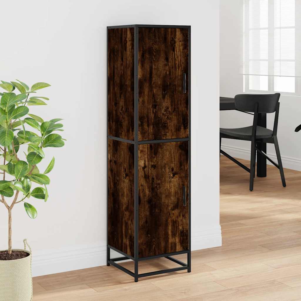 Dulapuru 35,5X35X139 Cm Lemn Și Metal Prelucrat
