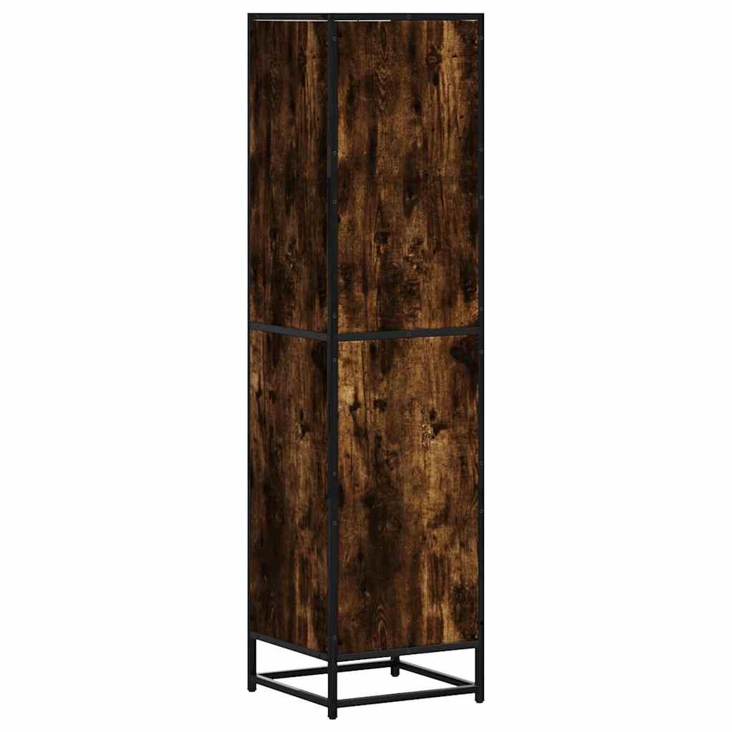 Dulapuru 35,5X35X139 Cm Lemn Și Metal Prelucrat