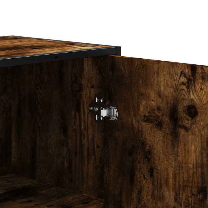 Dulapuru 35,5X35X139 Cm Lemn Și Metal Prelucrat
