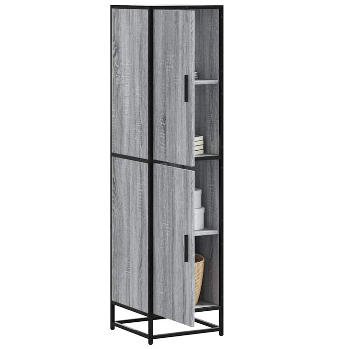 Dulapuru 35,5X35X139 Cm Lemn Și Metal Prelucrat