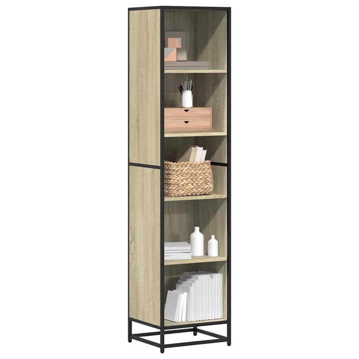 Bibliotecă, Stejar Fumuriu, 40X35X170,5 Cm, Lemn Prelucrat