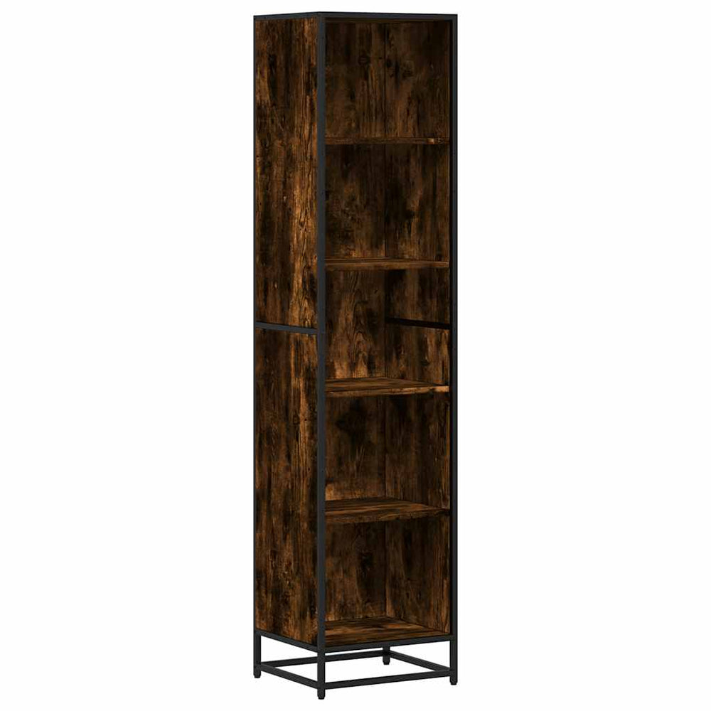 Bibliotecă, Stejar Fumuriu, 40X35X170,5 Cm, Lemn Prelucrat