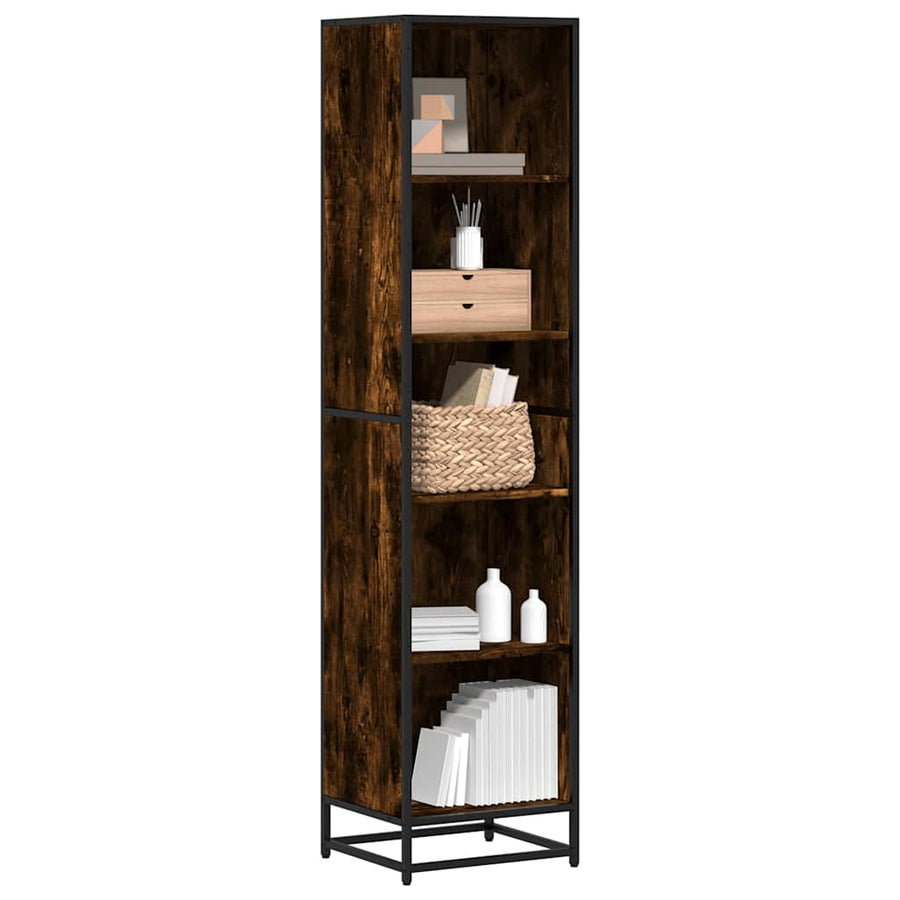 Bibliotecă, Stejar Fumuriu, 40X35X170,5 Cm, Lemn Prelucrat