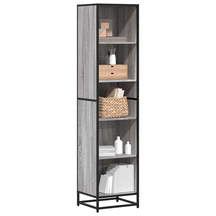Bibliotecă, Stejar Fumuriu, 40X35X170,5 Cm, Lemn Prelucrat
