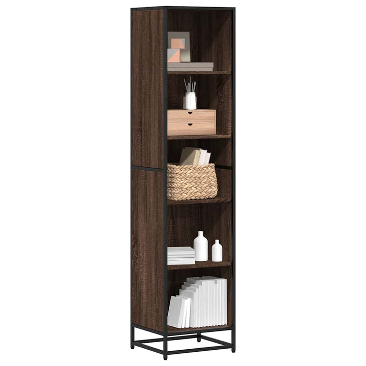 Bibliotecă, Stejar Fumuriu, 40X35X170,5 Cm, Lemn Prelucrat