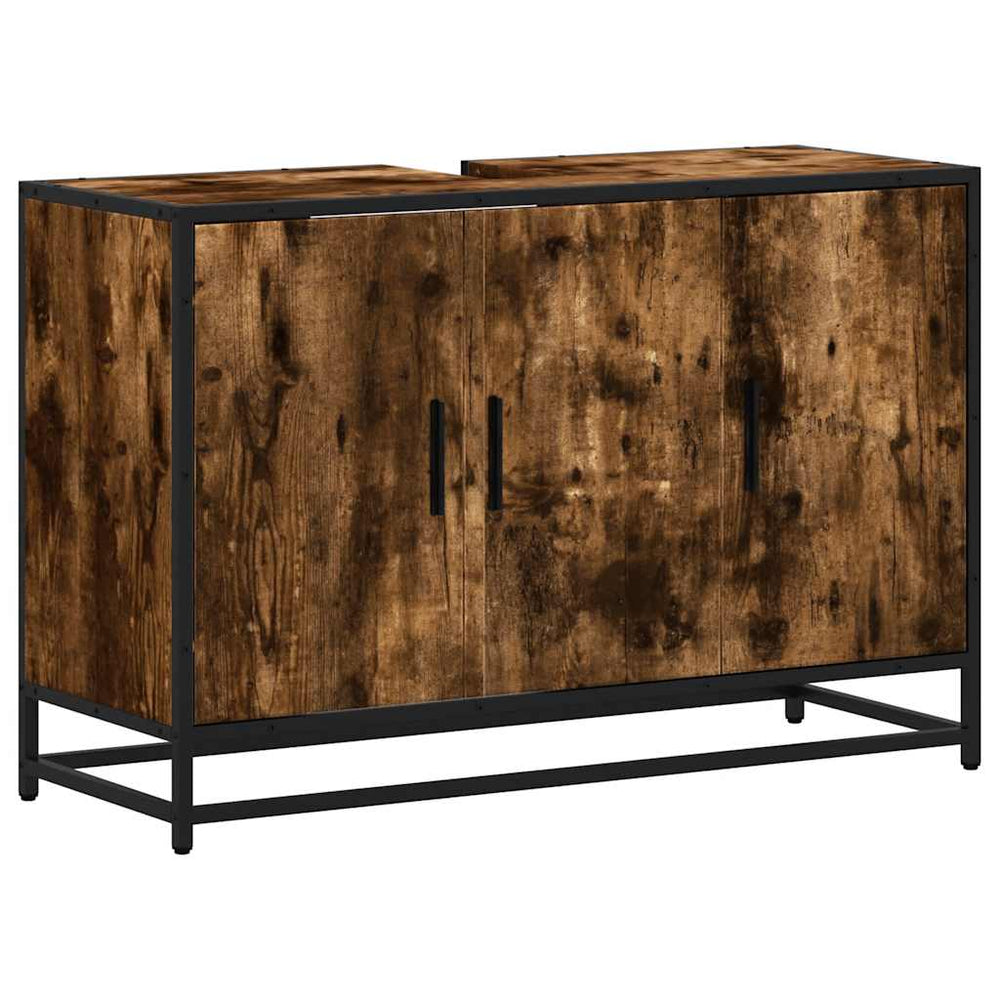 Dulap Pentru Chiuveta De Baie 90X33X60 Cm Lemn