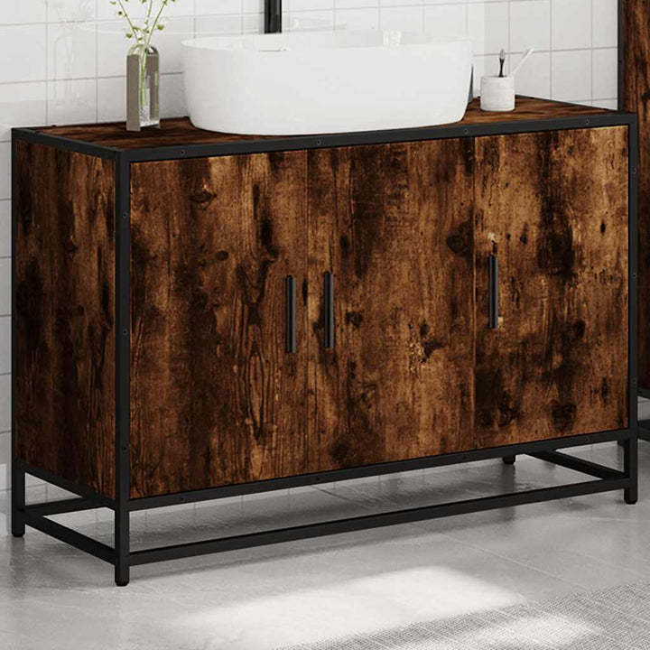 Dulap Pentru Chiuveta De Baie 90X33X60 Cm Lemn