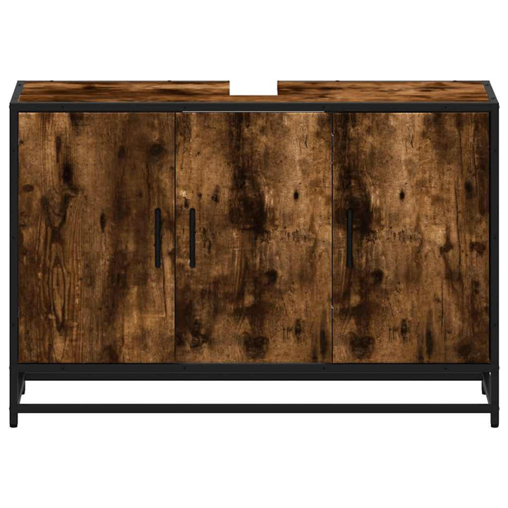 Dulap Pentru Chiuveta De Baie 90X33X60 Cm Lemn