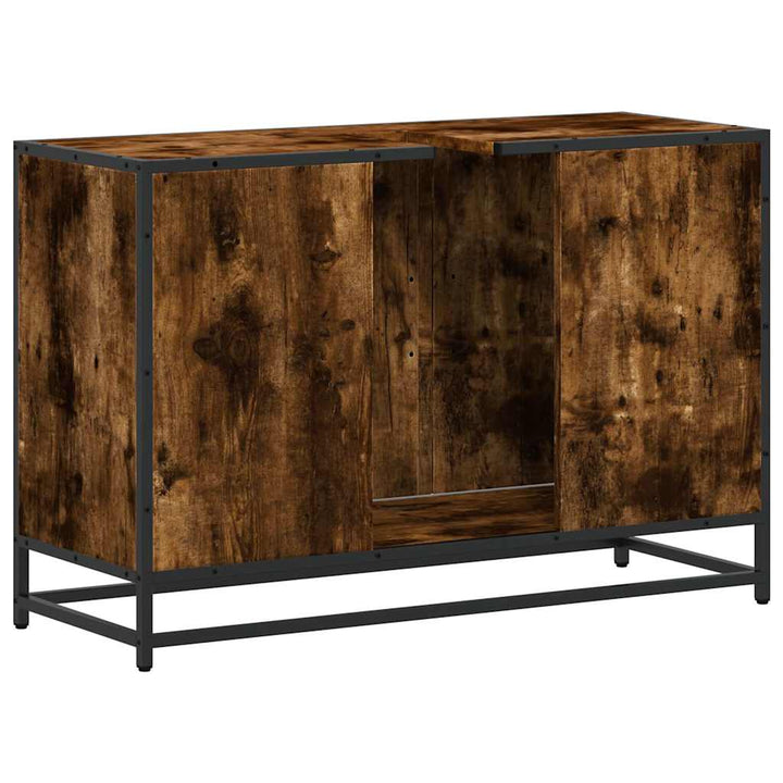 Dulap Pentru Chiuveta De Baie 90X33X60 Cm Lemn