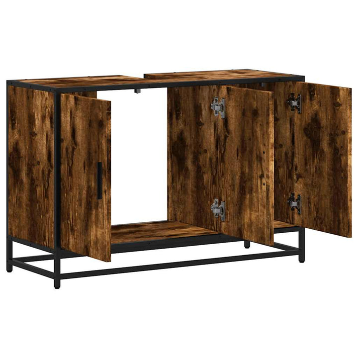 Dulap Pentru Chiuveta De Baie 90X33X60 Cm Lemn