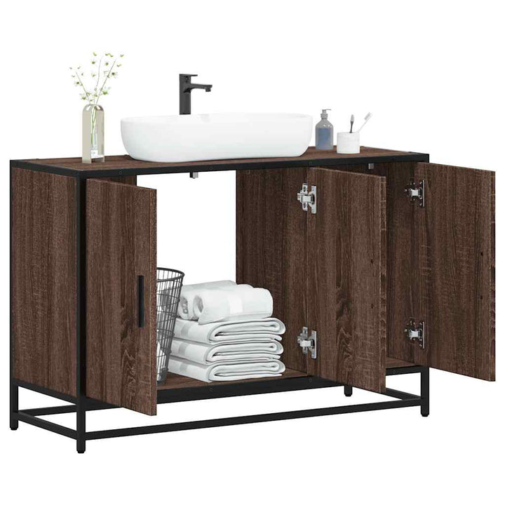 Dulap Pentru Chiuveta De Baie 90X33X60 Cm Lemn