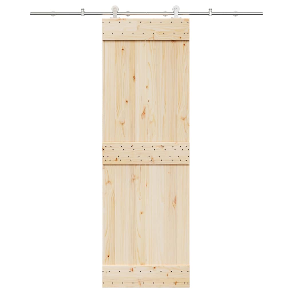 Set Piese Pentru Ușă Glisantă, Argintiu, 200 Cm Oțel Inoxidabil
