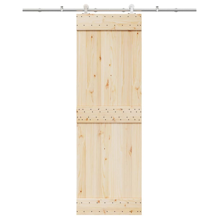 Set Piese Pentru Ușă Glisantă, Argintiu, 200 Cm Oțel Inoxidabil