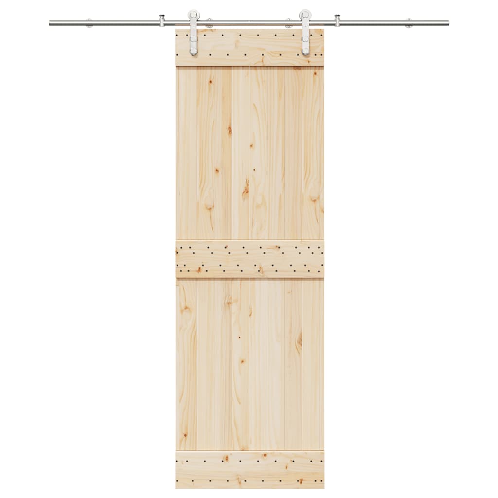 Set Piese Pentru Ușă Glisantă, Argintiu, 200 Cm Oțel Inoxidabil
