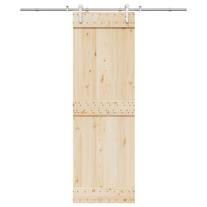 Set Piese Pentru Ușă Glisantă, Argintiu, 200 Cm Oțel Inoxidabil