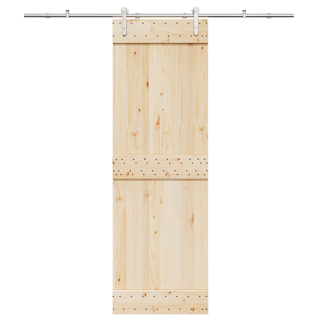 Set Piese Pentru Ușă Glisantă, Argintiu, Oțel Inoxidabil