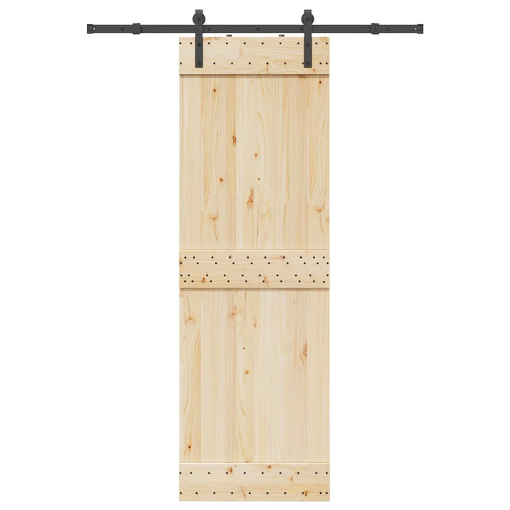 Set Feronerie Pentru Uși Glisante, Negru, 213,5 Cm, Oțel