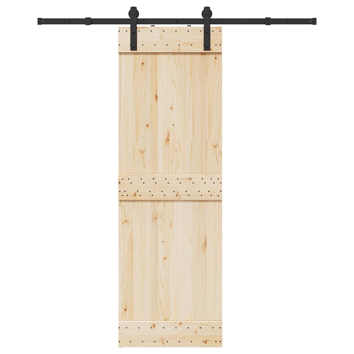 Set Feronerie Pentru Ușă Glisantă, Negru, , Oțel