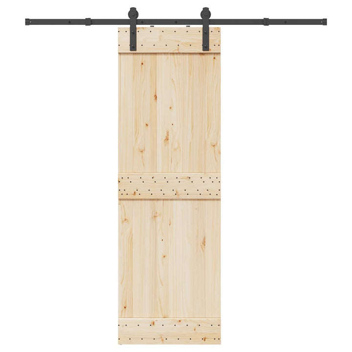 Set Feronerie Pentru Ușă Glisantă, Negru, , Oțel