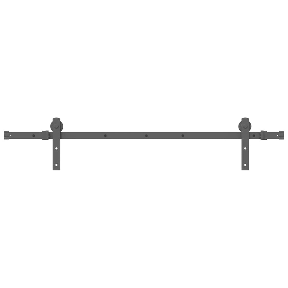 Set Feronerie Pentru Ușă Glisantă, Negru, , Oțel