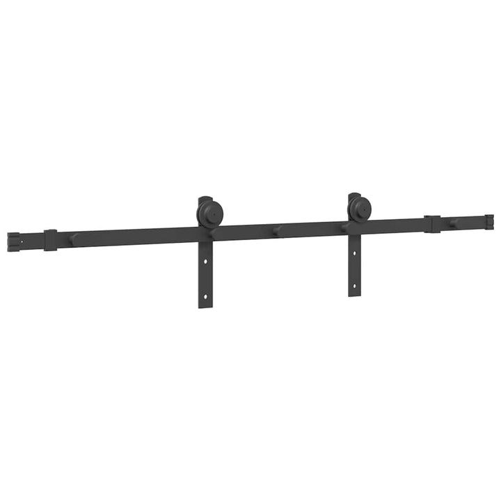Set Feronerie Pentru Ușă Glisantă, Negru, , Oțel
